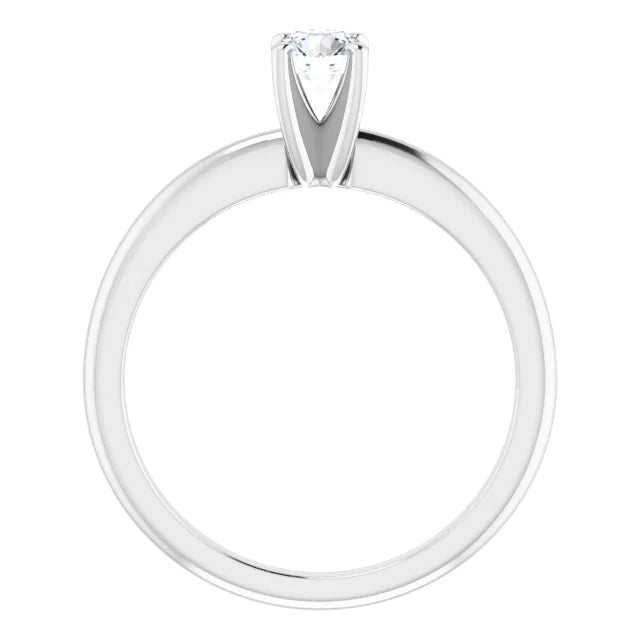 Round 1/3 CT Moissanite Classic Solitaire Ring