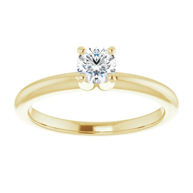 Round 1/3 CT Moissanite Classic Solitaire Ring