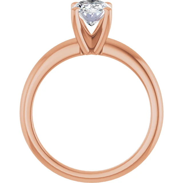 The Classic Solitaire Ring ◆ Oval 1 CT Center Stone