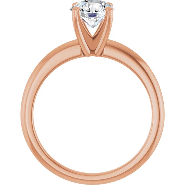 The Classic Solitaire Ring ◆ Round 1 CT Center Stone