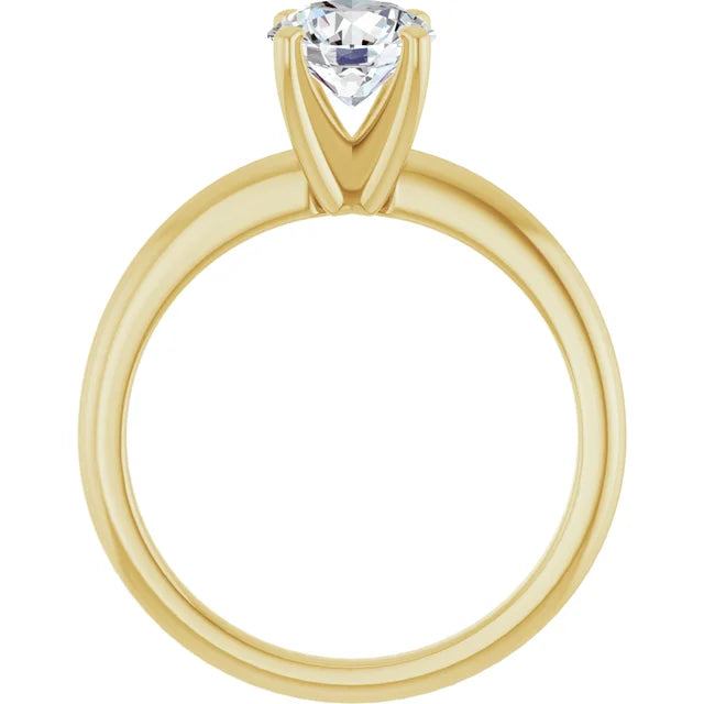 The Classic Solitaire Ring ◆ Round 1 CT Center Stone