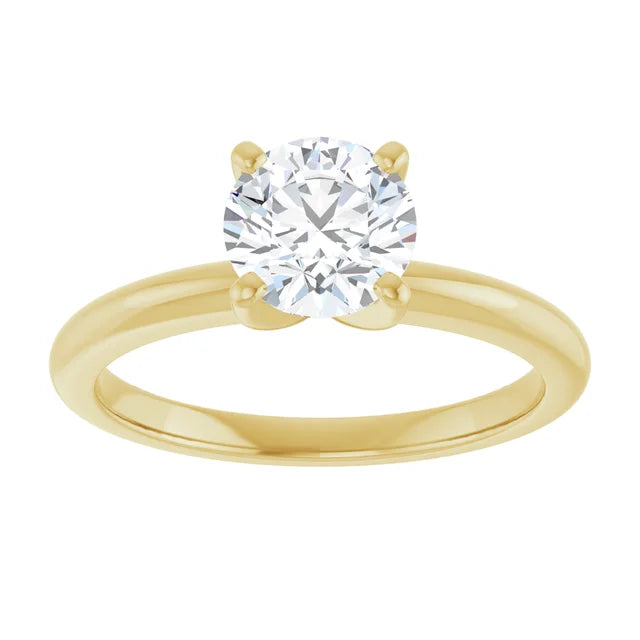 The Classic Solitaire Ring ◆ Round 1 CT Center Stone