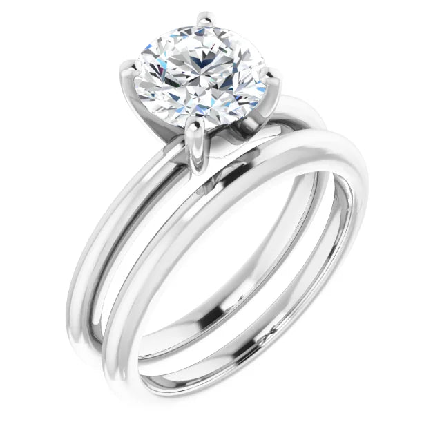 The Classic Solitaire Ring ◆ Round 1.5 CT Center Stone