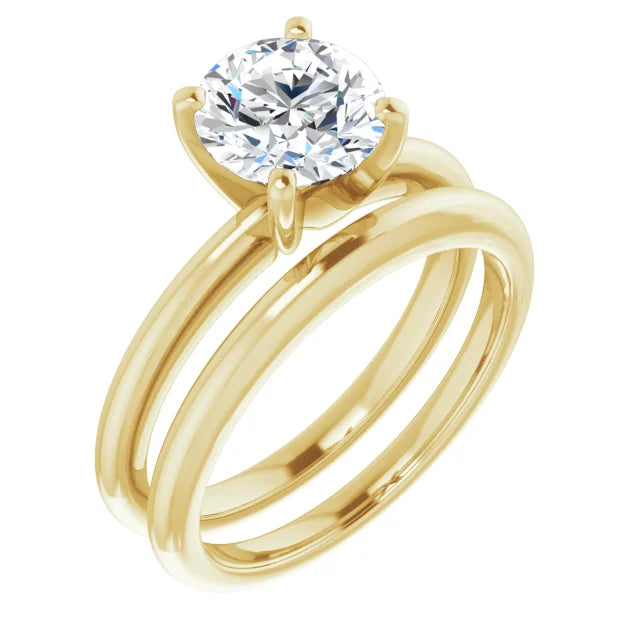 The Classic Solitaire Ring ◆ Round 1.5 CT Center Stone