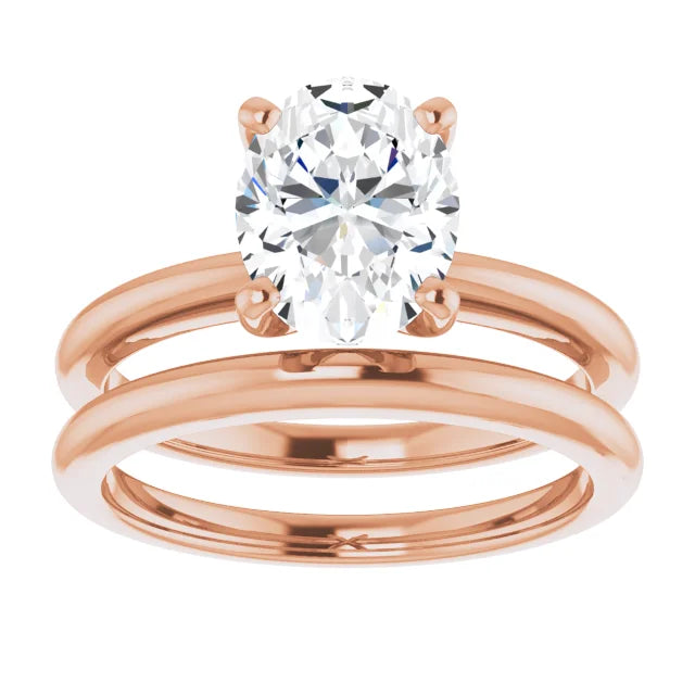 The Classic Solitaire Ring ◆ Oval 1.8 CT Center Stone
