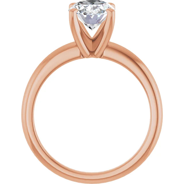 The Classic Solitaire Ring ◆ Oval 1.8 CT Center Stone