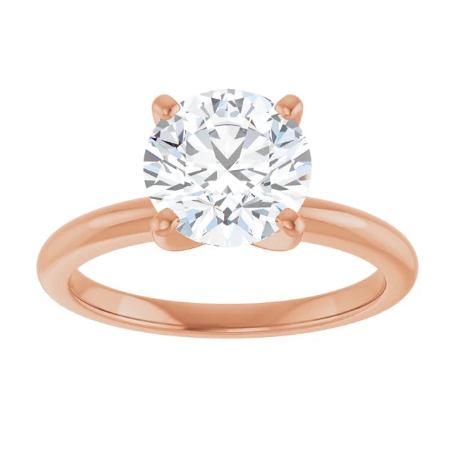 The Classic Solitaire Ring ◆ Round 2 CT Center Stone