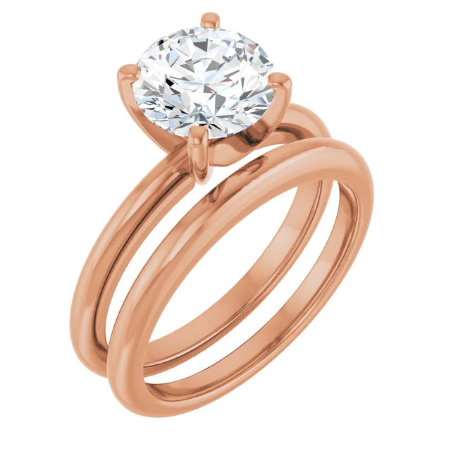 The Classic Solitaire Ring ◆ Round 2 CT Center Stone
