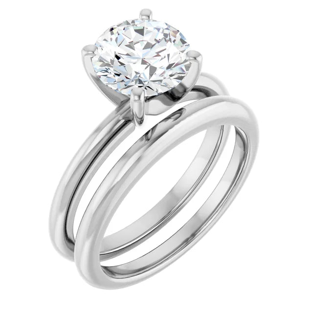 The Classic Solitaire Ring ◆ Round 2 CT Center Stone
