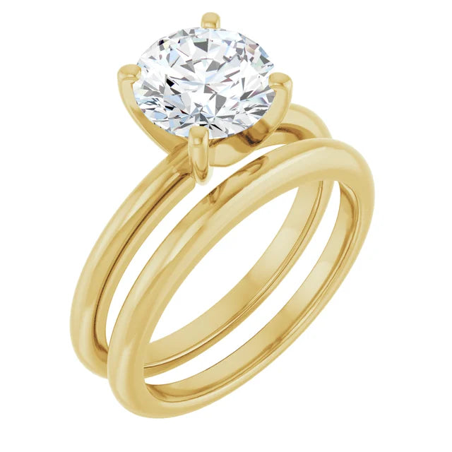 The Classic Solitaire Ring ◆ Round 2 CT Center Stone