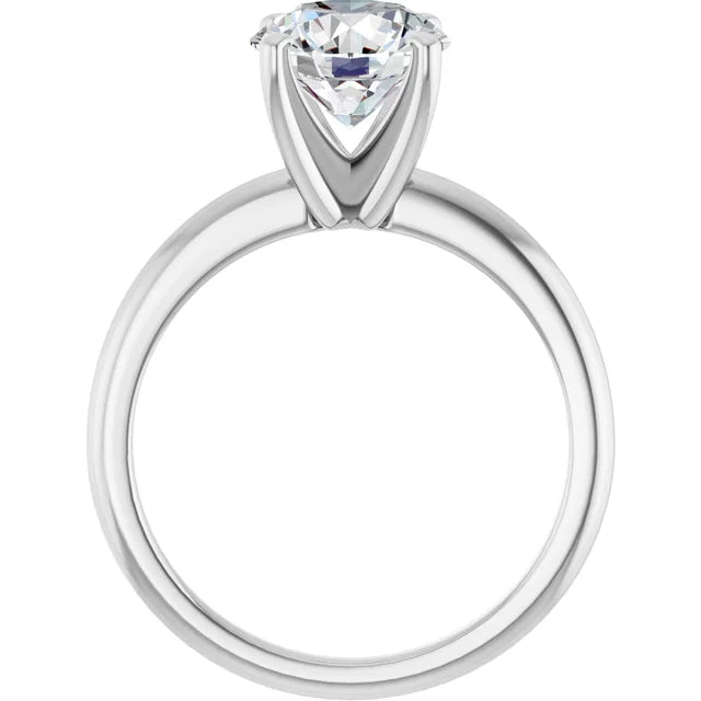 The Classic Solitaire Ring ◆ Round 2 CT Center Stone