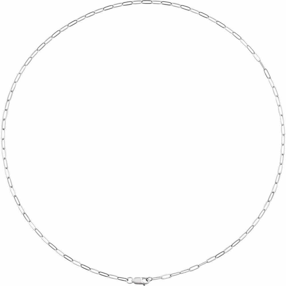2.1 mm Paperclip Chain