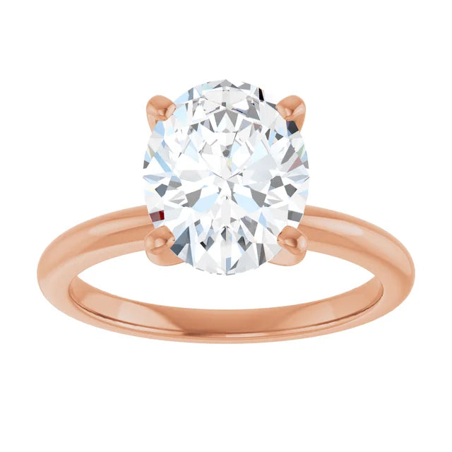 The Classic Solitaire Ring ◆ Oval 2.5 CT Center Stone