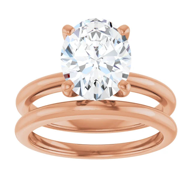 The Classic Solitaire Ring ◆ Oval 2.5 CT Center Stone