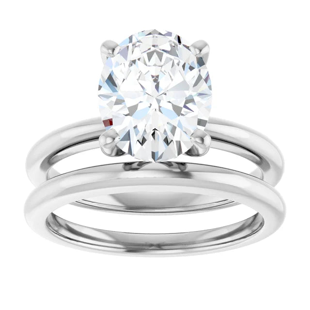 The Classic Solitaire Ring ◆ Oval 2.5 CT Center Stone