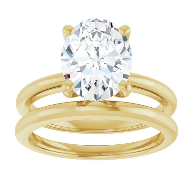 The Classic Solitaire Ring ◆ Oval 2.5 CT Center Stone