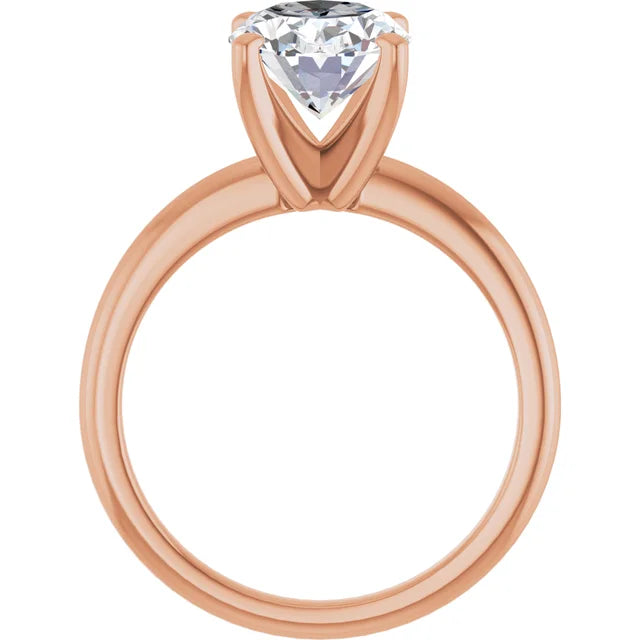 The Classic Solitaire Ring ◆ Oval 2.5 CT Center Stone