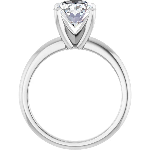 The Classic Solitaire Ring ◆ Oval 2.5 CT Center Stone