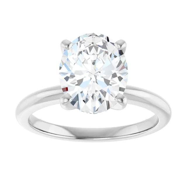 The Classic Solitaire Ring ◆ Oval 2.5 CT Center Stone