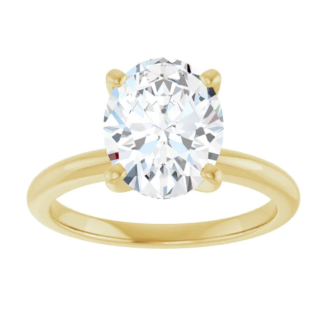 The Classic Solitaire Ring ◆ Oval 2.5 CT Center Stone
