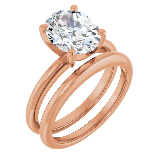The Classic Solitaire Ring ◆ Oval 2.5 CT Center Stone