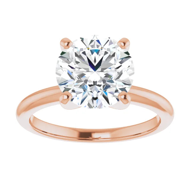 The Classic Solitaire Ring ◆ Round 2.75 CT Center Stone