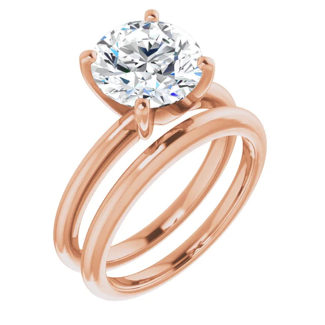 The Classic Solitaire Ring ◆ Round 2.75 CT Center Stone