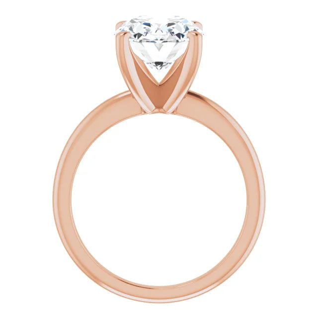 The Classic Solitaire Ring ◆ Oval 3.5 CT Center Stone