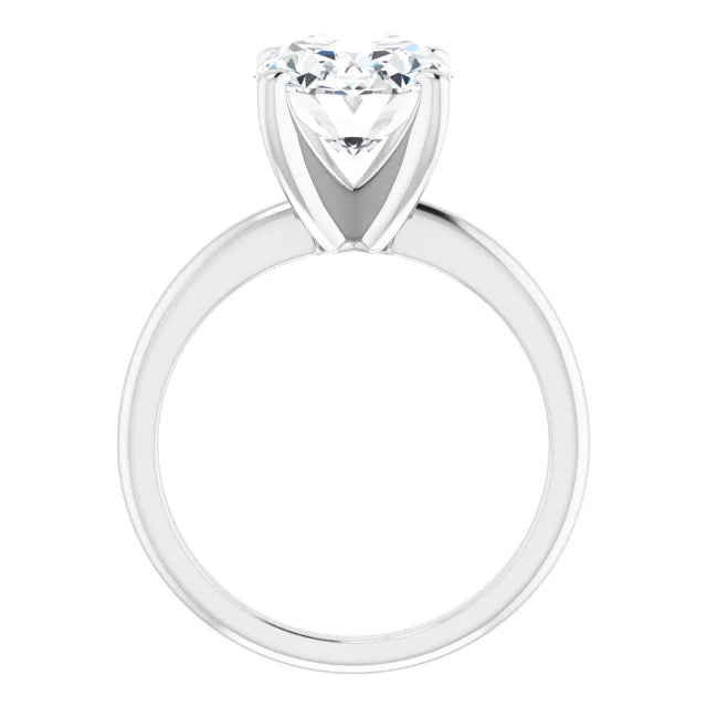 The Classic Solitaire Ring ◆ Oval 3.5 CT Center Stone