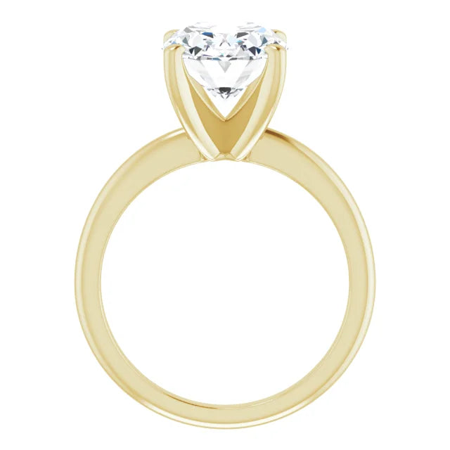 The Classic Solitaire Ring ◆ Oval 3.5 CT Center Stone