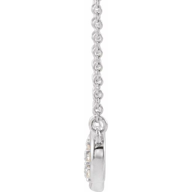 Accented Infinity Inspired Natural Diamond Necklace