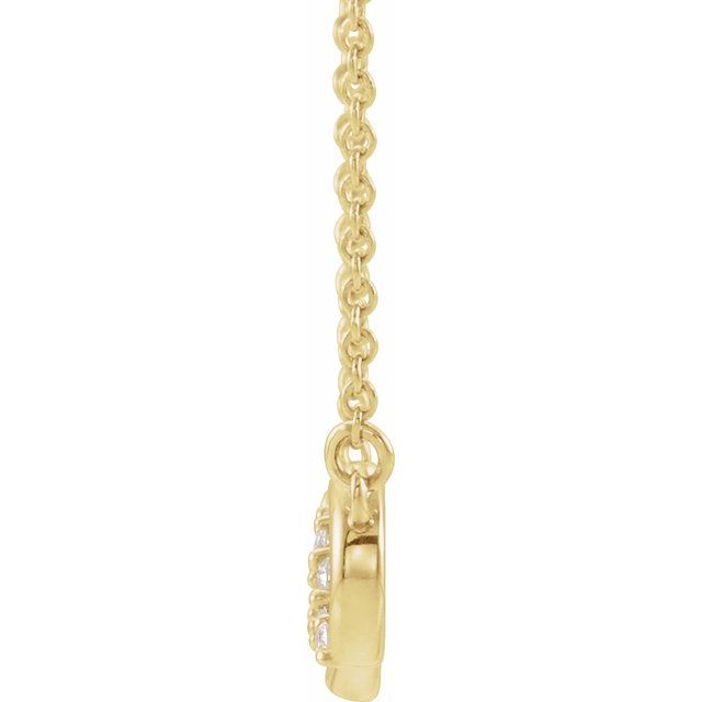 Accented Infinity Inspired Natural Diamond Necklace