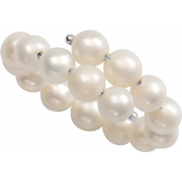 Cultured White Freshwater Pearl Ring