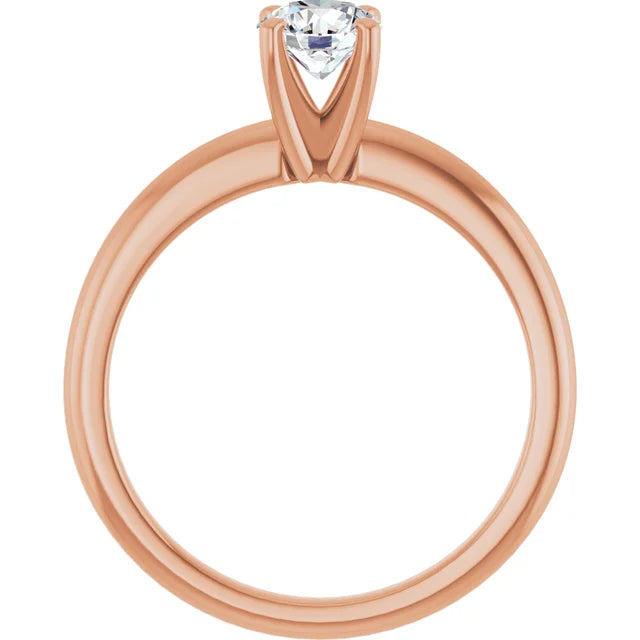 Round 1/2 CT Moissanite Classic Solitaire Ring