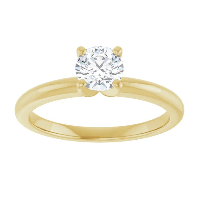 Round 1/2 CT Moissanite Classic Solitaire Ring