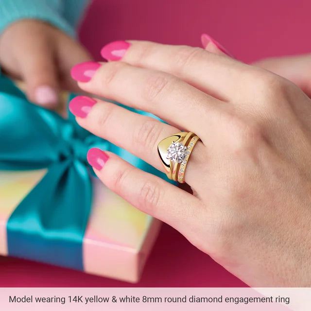 Round 2 CT Moissanite Classic Solitaire Ring