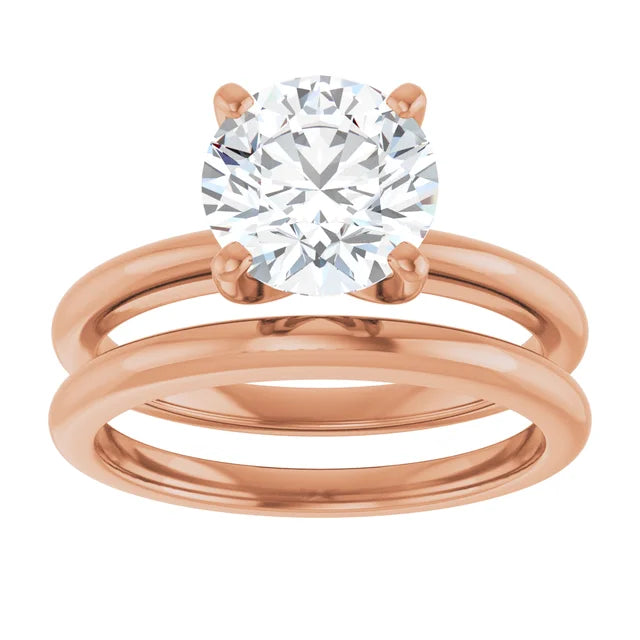 Round 2 CT Moissanite Classic Solitaire Ring