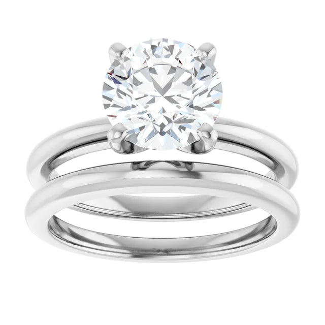 Round 2 CT Moissanite Classic Solitaire Ring