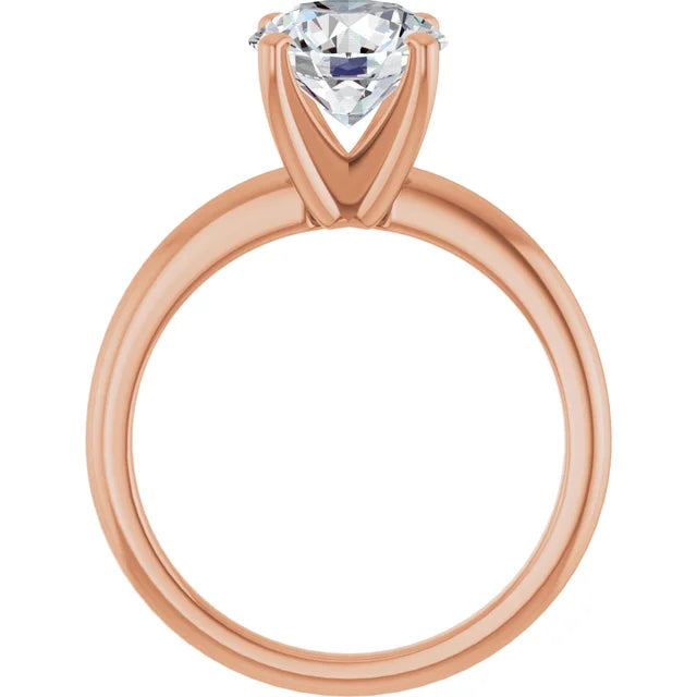 Round 2 CT Moissanite Classic Solitaire Ring