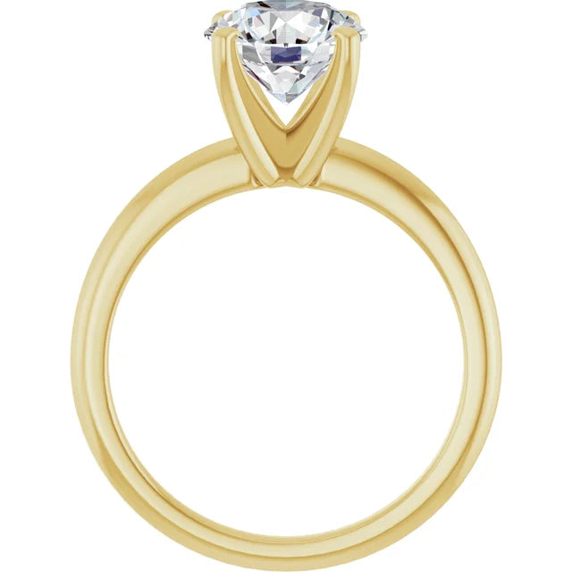Round 2 CT Moissanite Classic Solitaire Ring