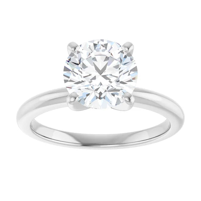 Round 2 CT Moissanite Classic Solitaire Ring