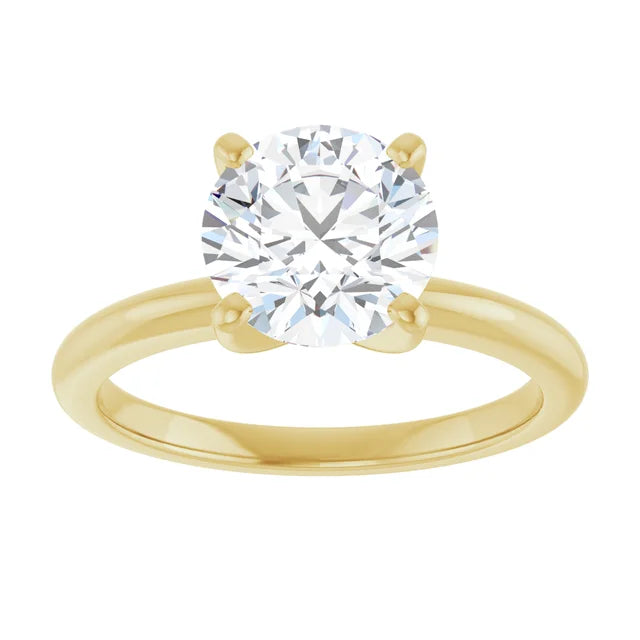 Round 2 CT Moissanite Classic Solitaire Ring