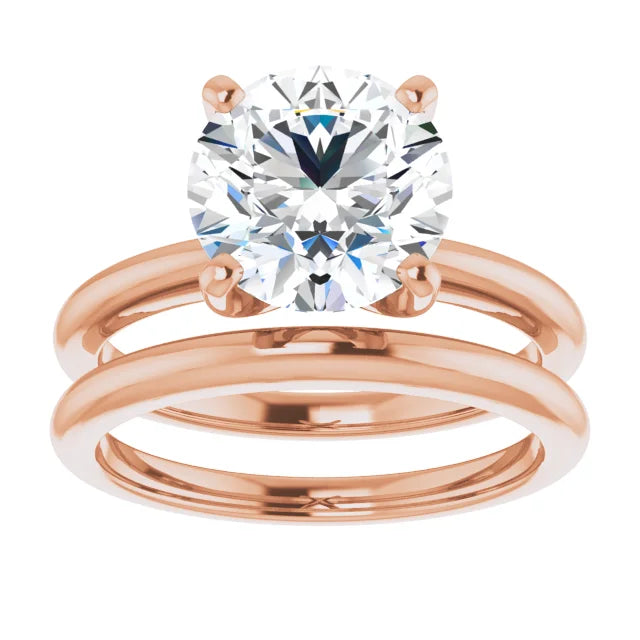 Round 3 CT Moissanite Classic Solitaire Ring