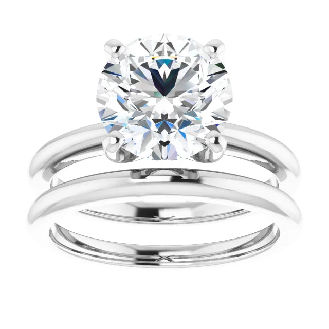 Round 3 CT Moissanite Classic Solitaire Ring