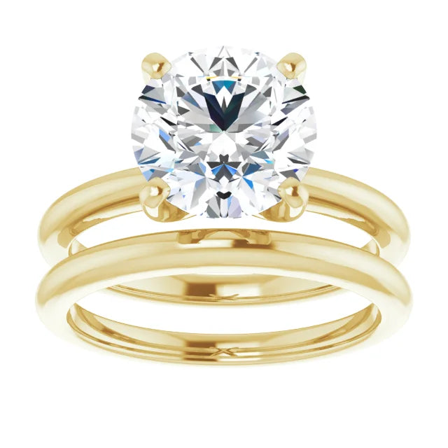 Round 3 CT Moissanite Classic Solitaire Ring
