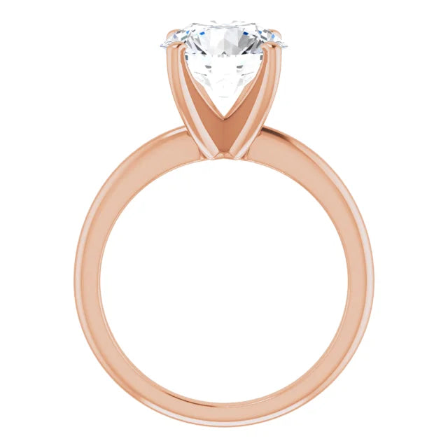 Round 3 CT Moissanite Classic Solitaire Ring