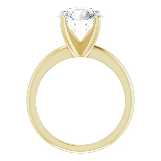 Round 3 CT Moissanite Classic Solitaire Ring