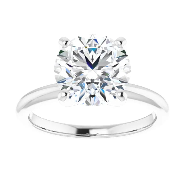 Round 3 CT Moissanite Classic Solitaire Ring