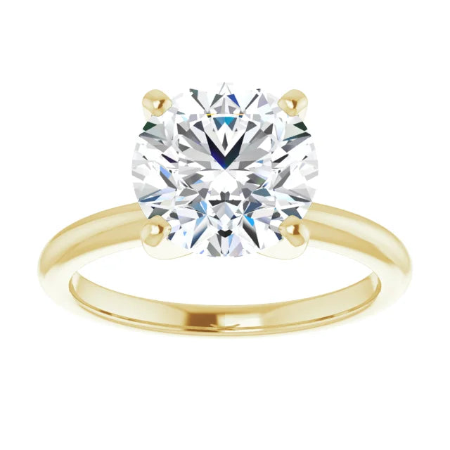 Round 3 CT Moissanite Classic Solitaire Ring