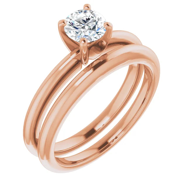 Round 1/2 CT Lab-Grown Diamond Classic Solitaire Ring